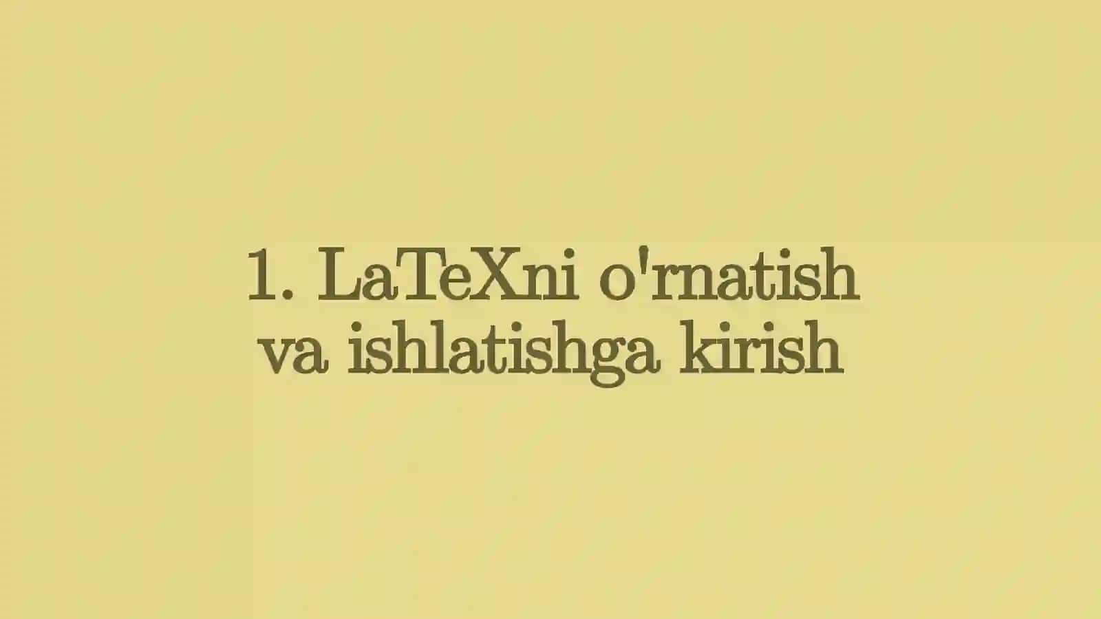 LaTeX dasturida matematik formulalar bilan ishlash 3