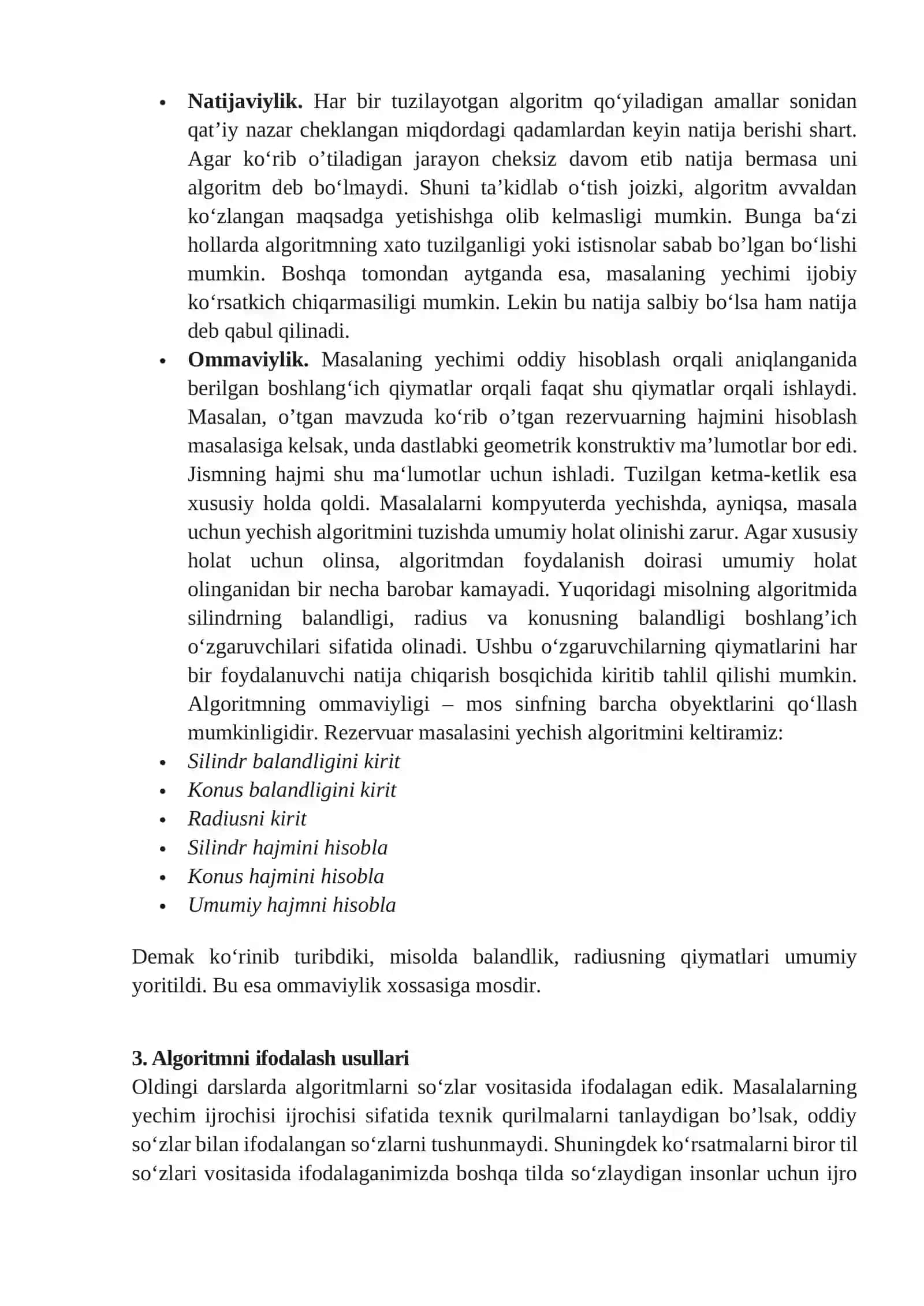 Algoritmlash asoslari 3