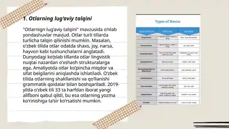 Arab tilida otlarning turlari 3