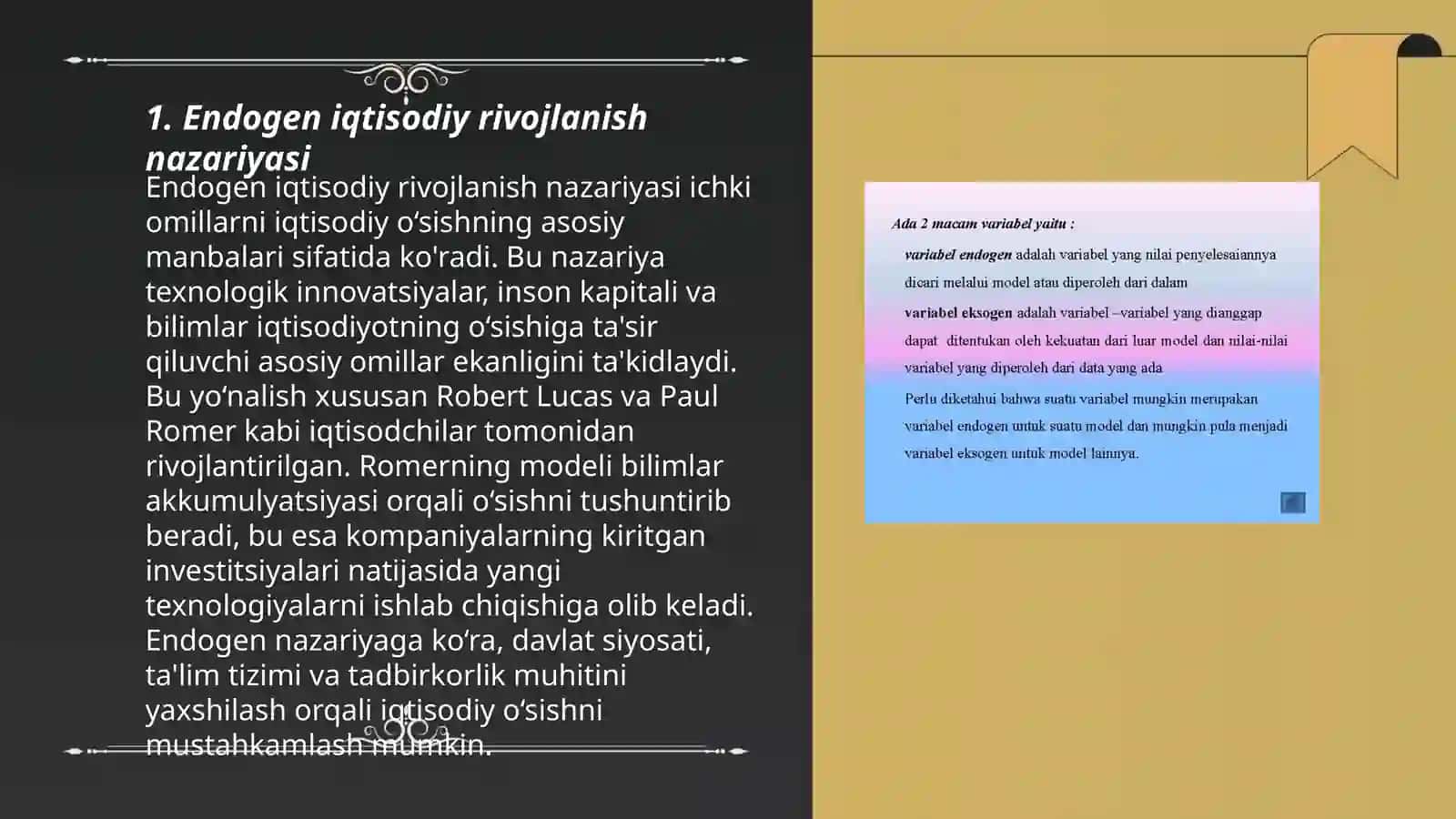 Endogen iqtisodiy talimot 3