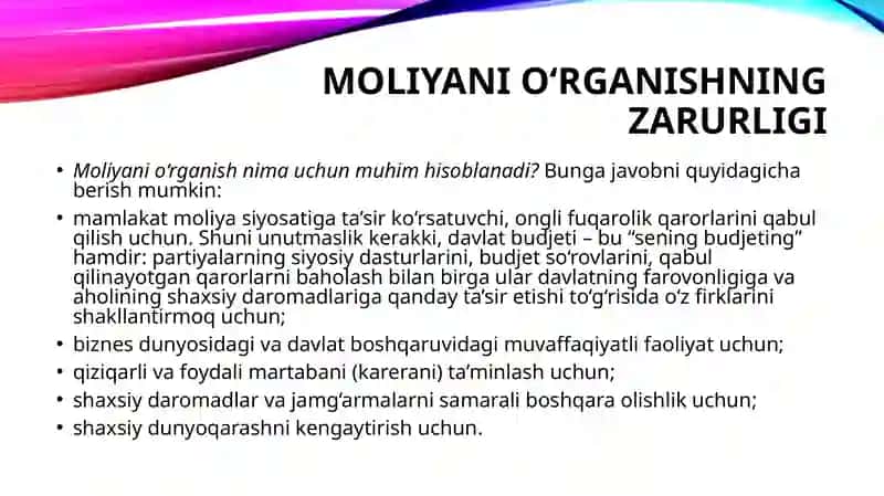 MOLIYANING MOHIYATI VA VAZIFALARI 3