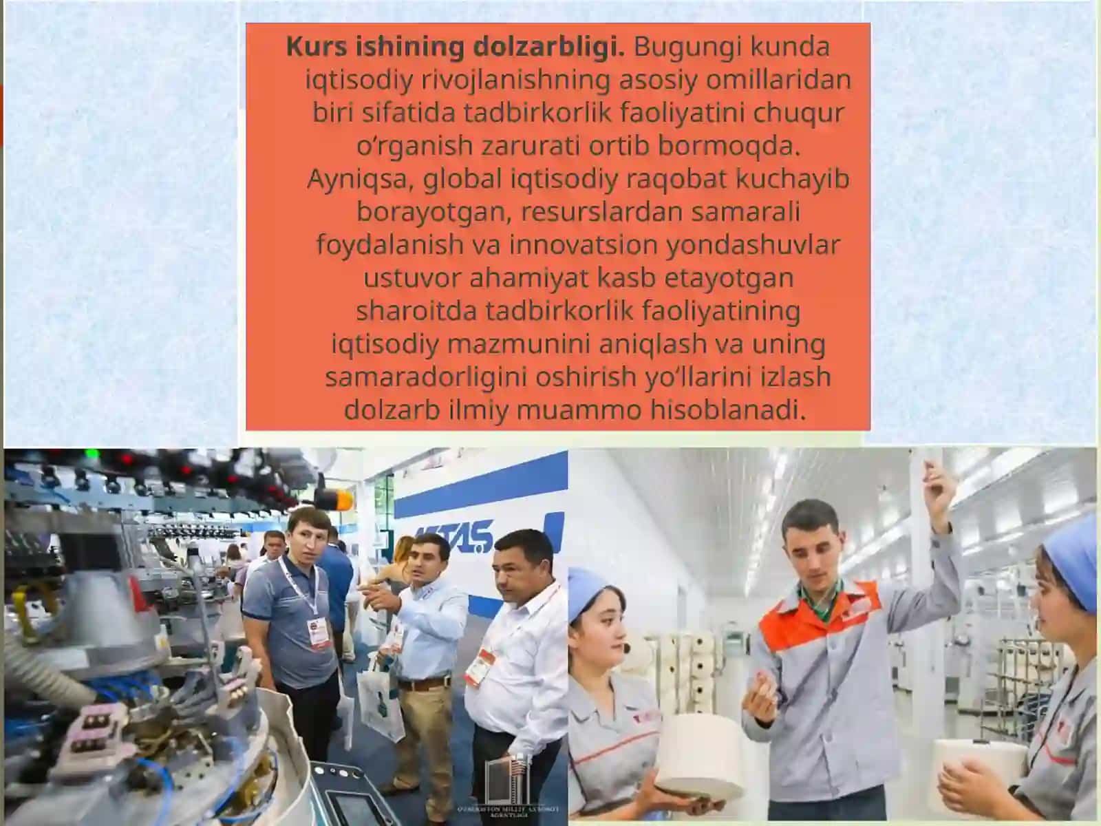 tadbirkorlik faoliyatining mohiyati va iqtisodiy mazmuni 3