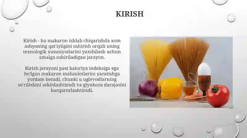 Makaron mahsulotlarining ozuqaviy qiymatini oshirish yo'llari 3