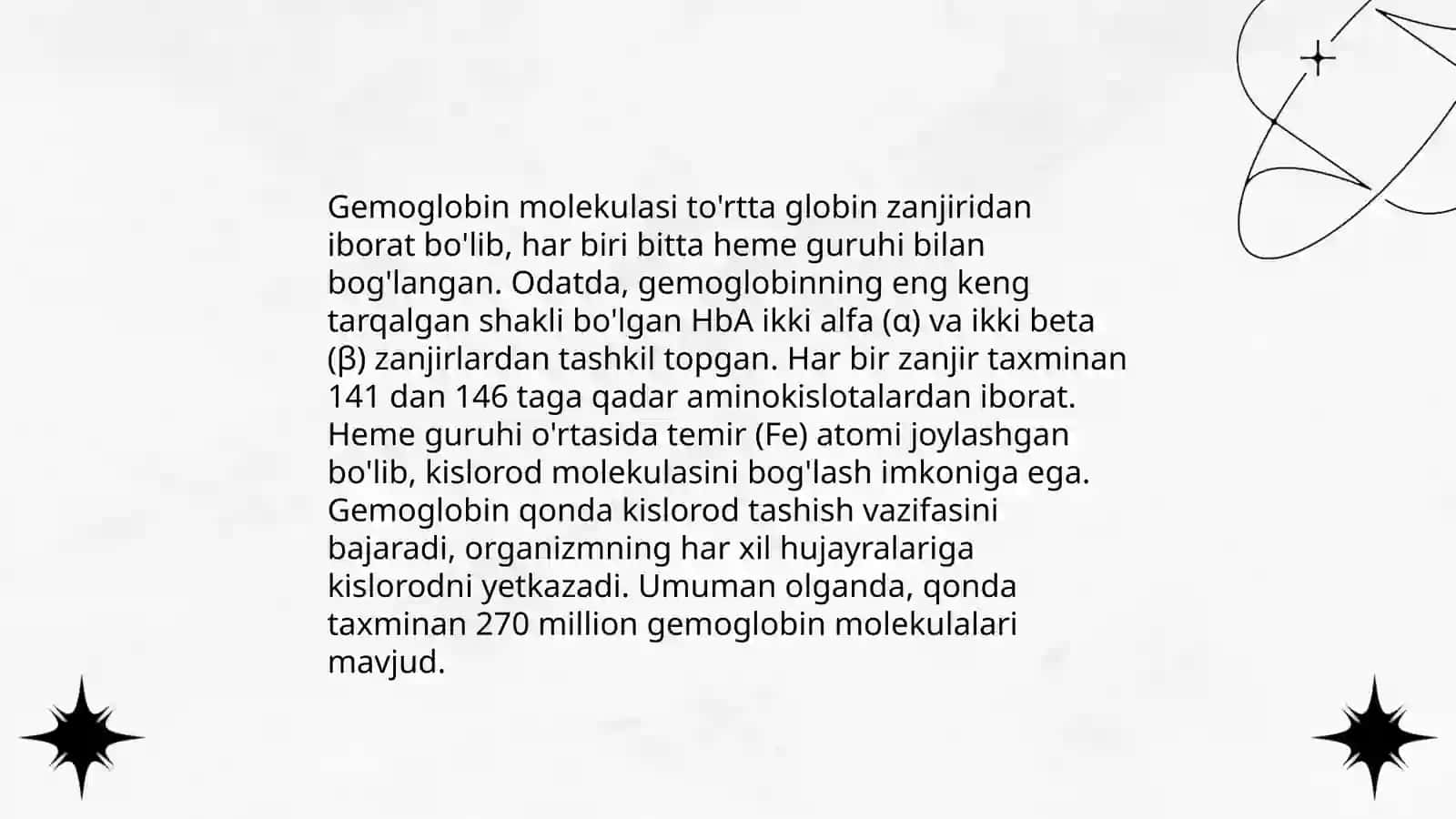 Gemoglobin va uning turlari. Leykotsitlar, tibbiyotdagi ahamiyati 3