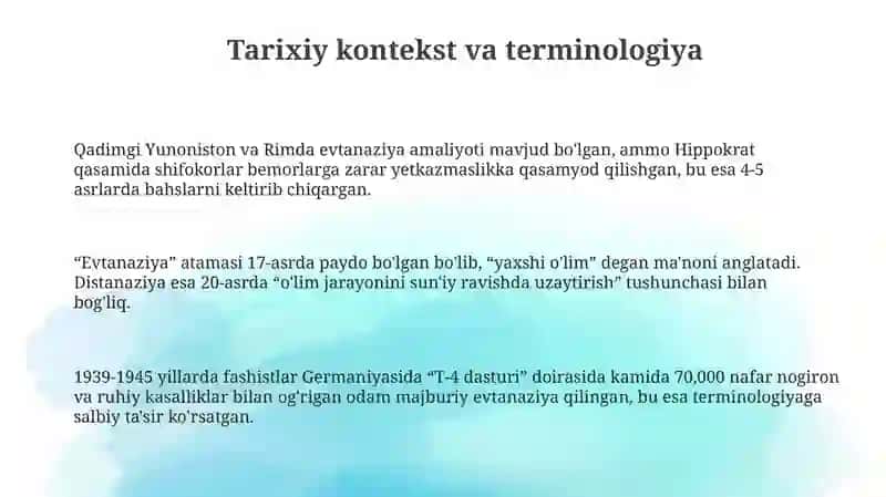 Medikatanaziya, distanaziya-evtanaziya variantlari 3