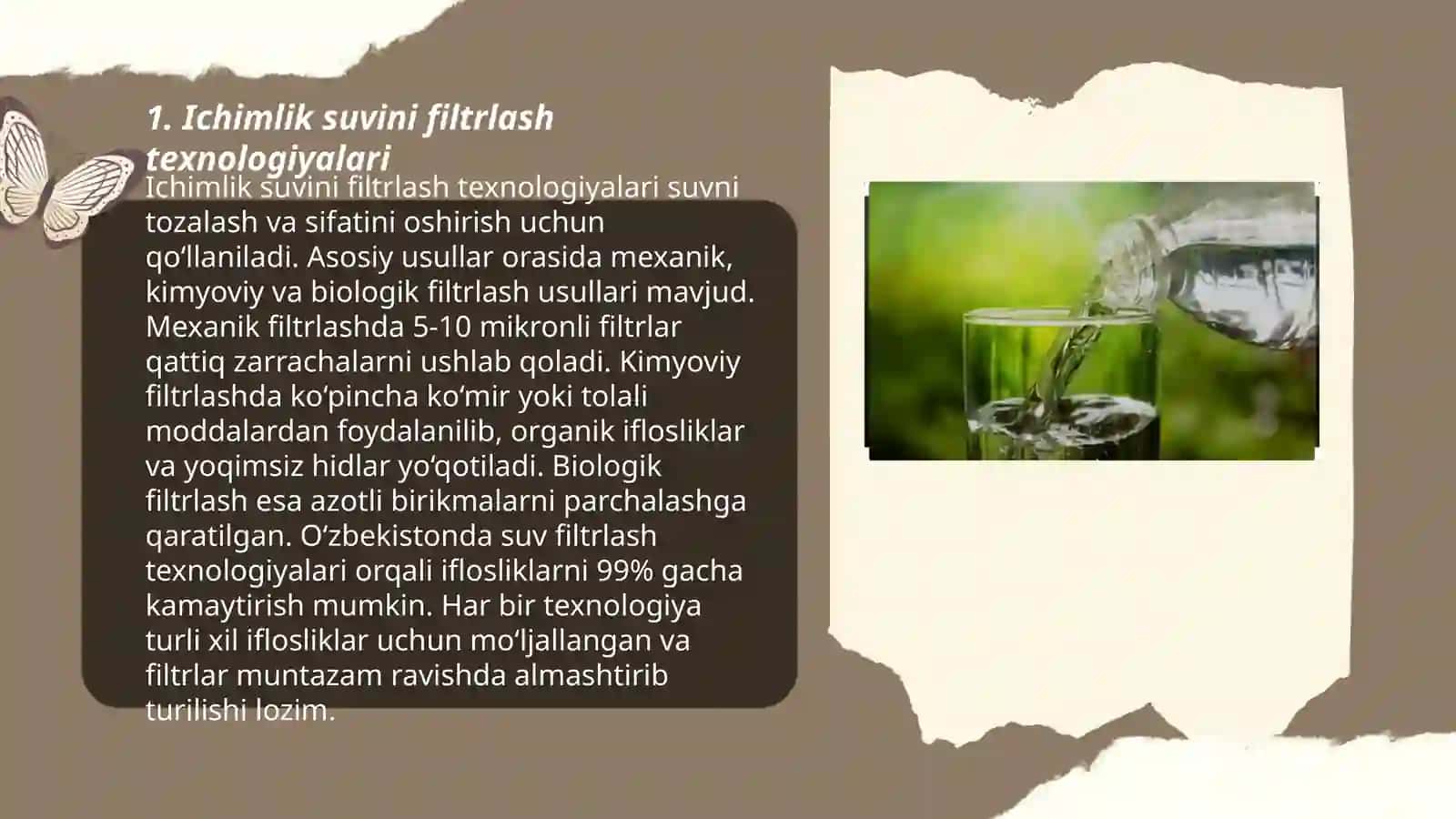 Ichimlik suvi sifatini yaxshilashning asosiy usullari 3