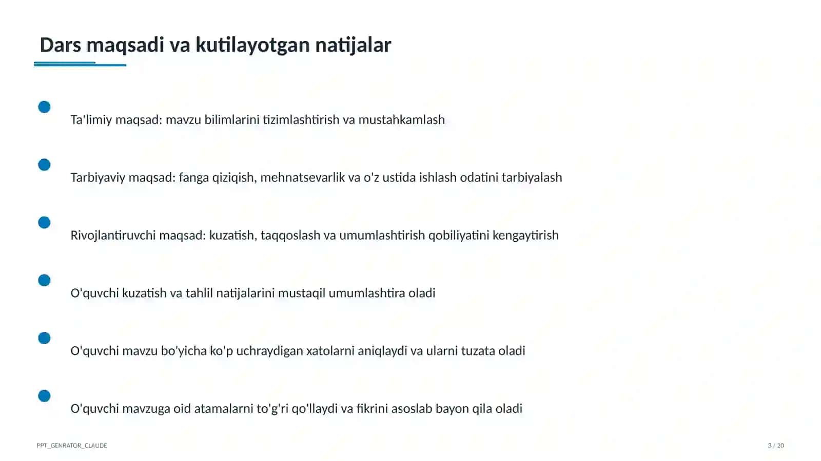Turkiston XIX asr oxiri - XX asr boshida (9-sinf) 3