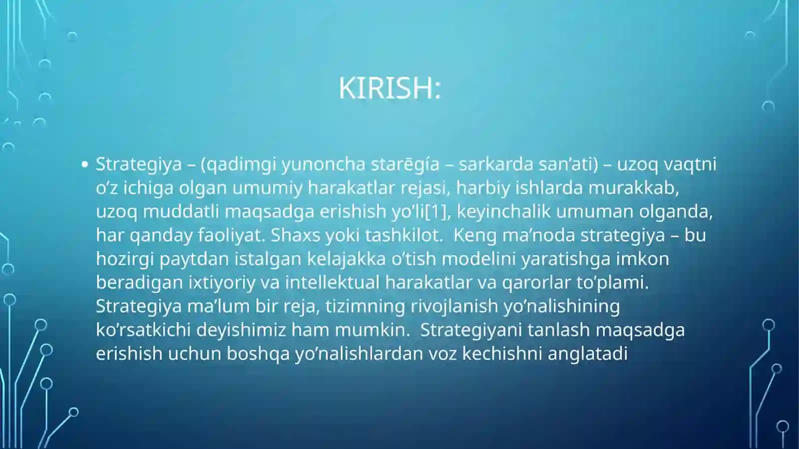 Davlat taraqqiyotining strATegiyasi yònalishlarini belgilash maqsadi va yònalishlari 3