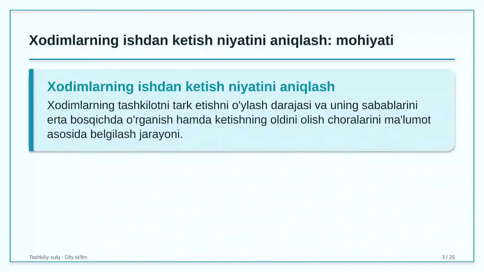 xalqaro tashkilotlarda xodimlarning ishdan ketish niyatini aniqlash 6972 3