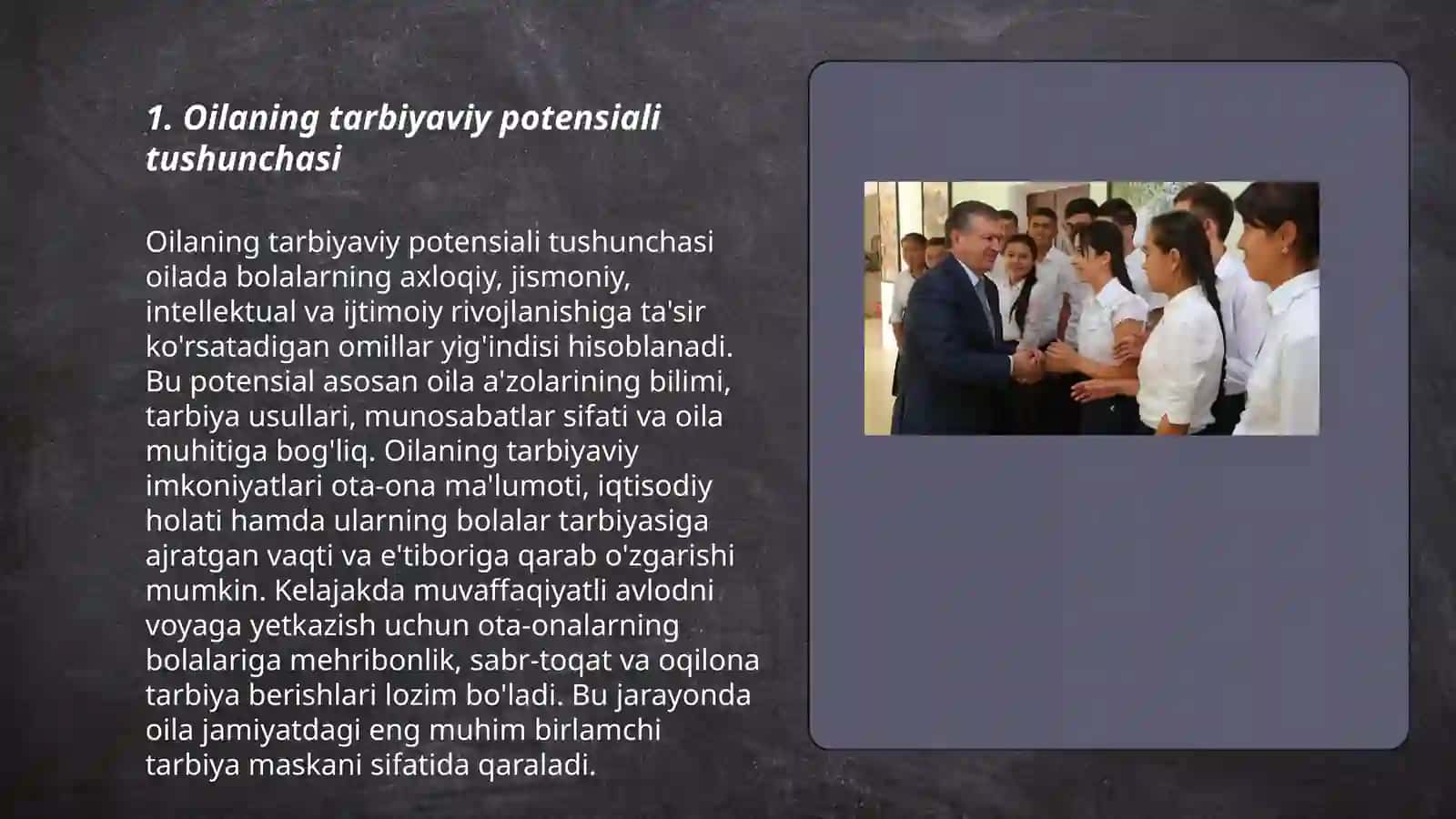 Oilaning tarbiyaviy imkoniyatlarini tashxis etish 3