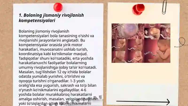 Bolaning jismoniy rivojlanish kompetensiyalari 3