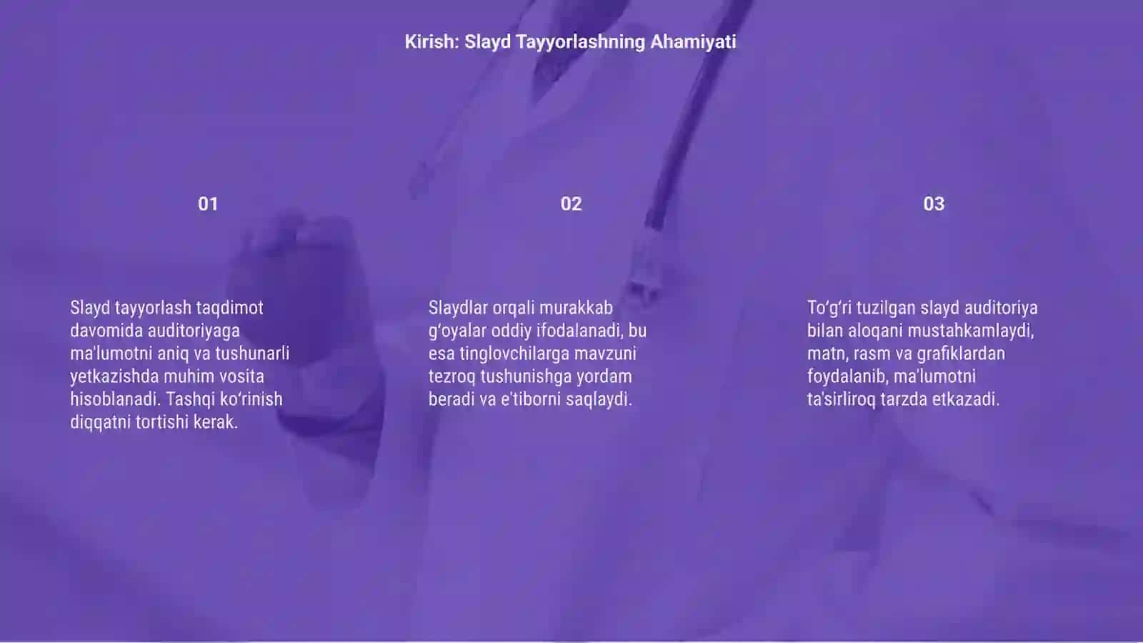 Slayd Tayyorlashning Ahamiyati 3