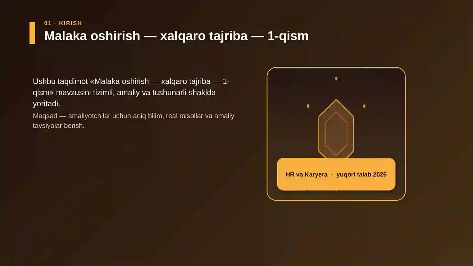 Malaka oshirish — xalqaro tajriba — 1-qism 3