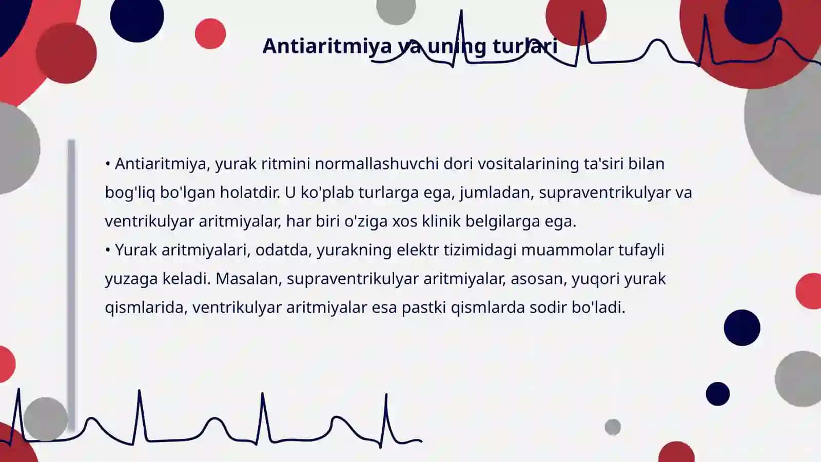 Antiaritmitik dori vositalari 3