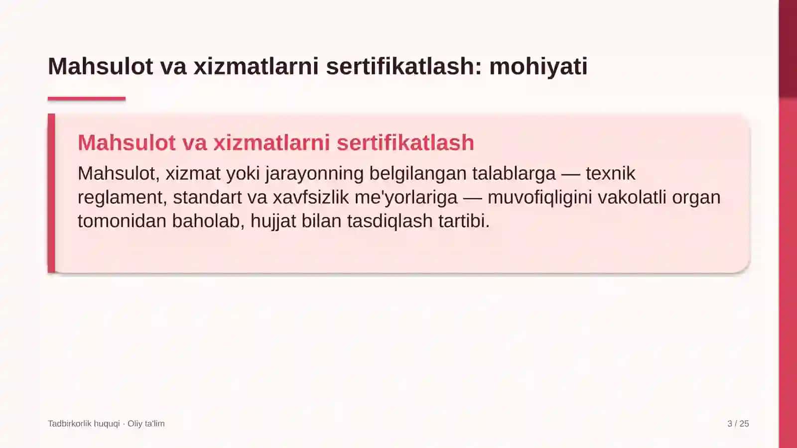 Charm-poyabzal sanoatida mahsulot va xizmatlarni sertifikatlash 3