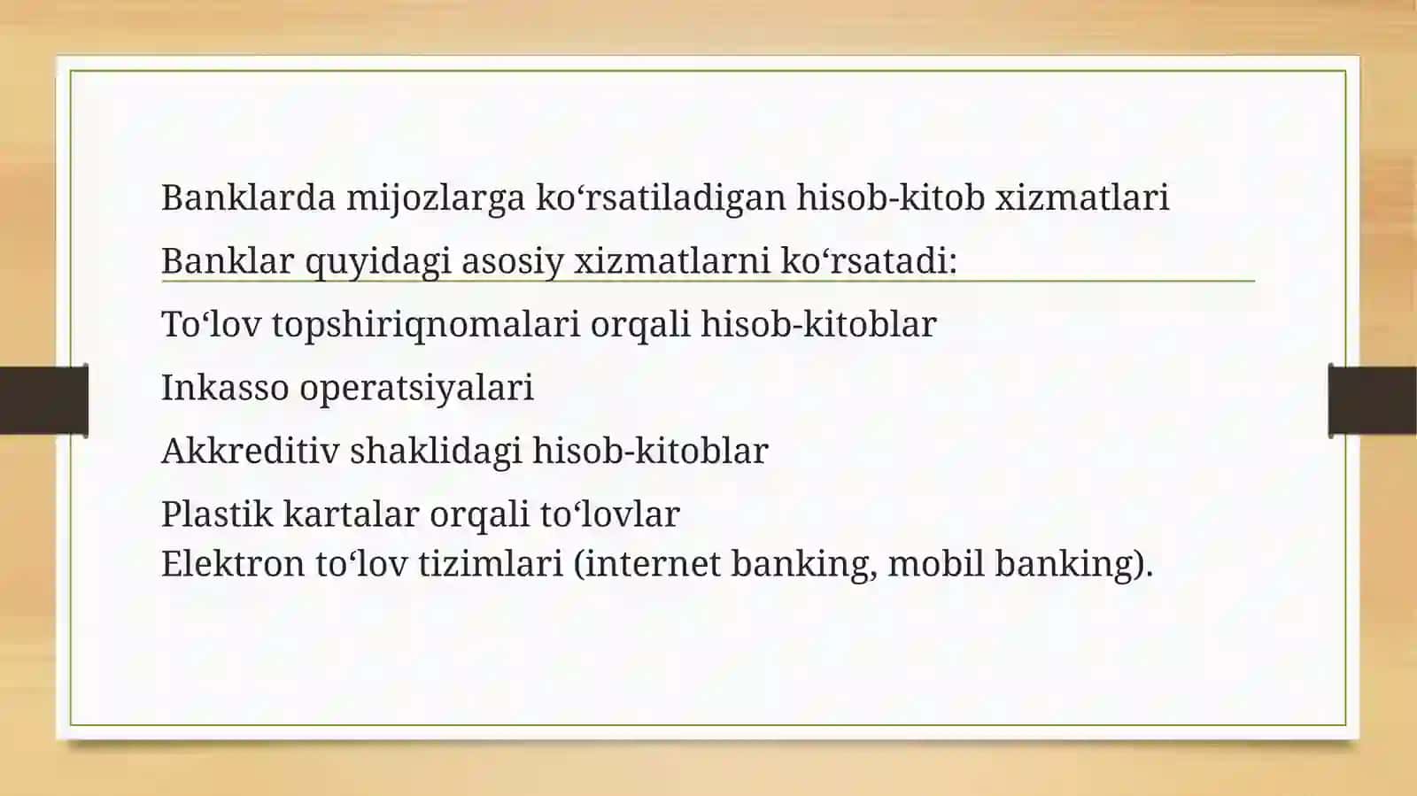 Mijozlarga ko‘rsatilgan hisob-kitoboperatsiyalari auditdan o‘tkazish tartiblari 3