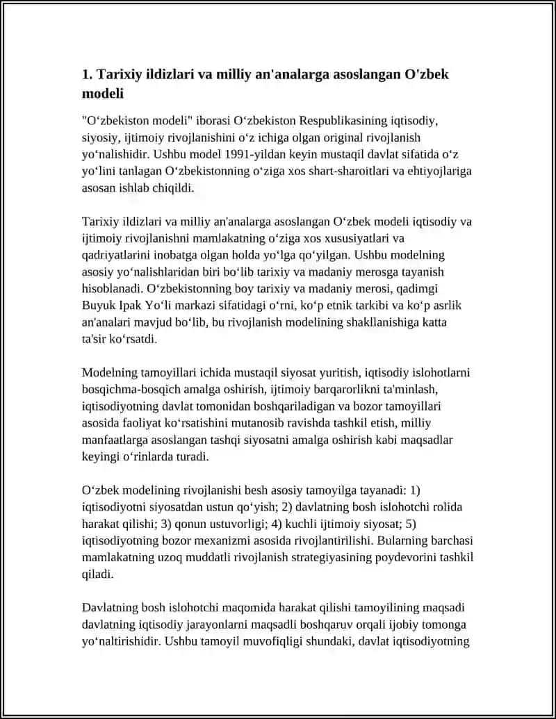 O'zbekiston Respublikasining Iqtisodiy va Ijtimoiy Rivojlanishi 3