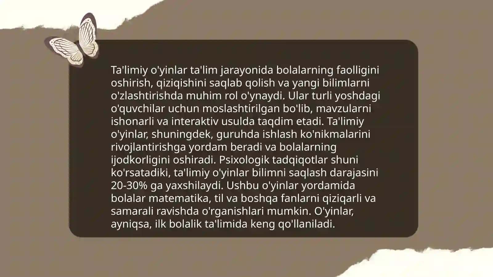 Ta'limiy o'yinlarni qo'llash 3