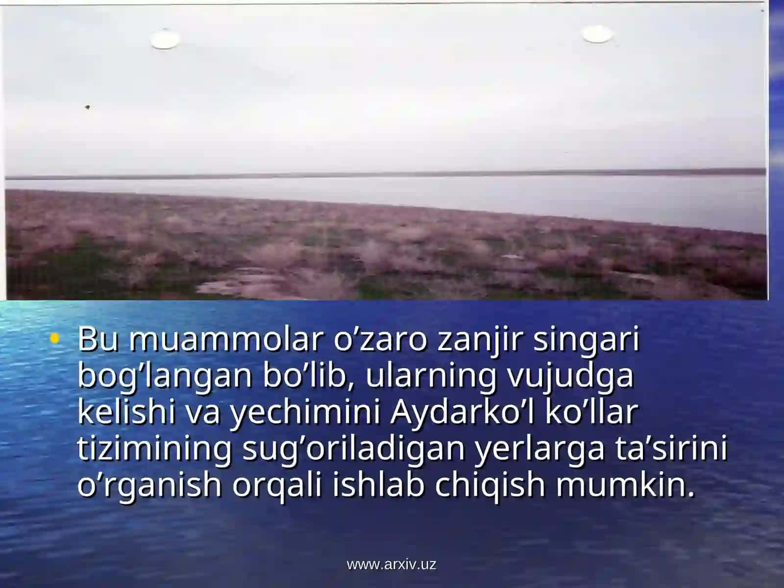 Aydarko’l ko’li 3
