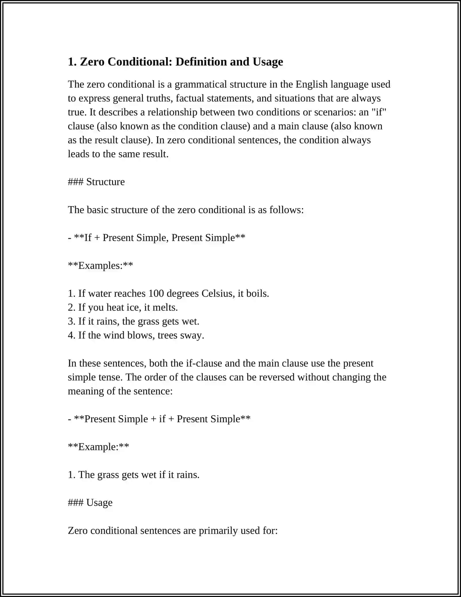 CONDITIONALS(ZERO AND FIRST) 3