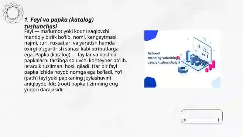 Fayl tizimining asosiy tushunchalari 3