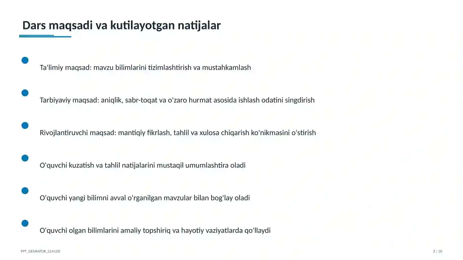 Koordinatalar metodi: to'g'ri chiziq va aylana tenglamalari (9-sinf) 3