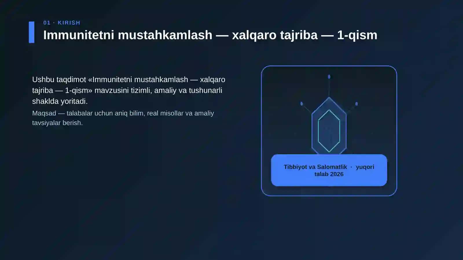 Immunitetni mustahkamlash — xalqaro tajriba — 1-qism 3