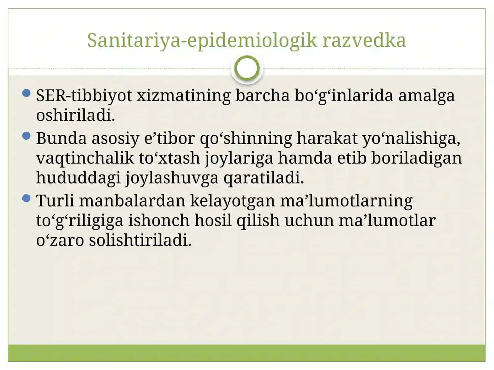 Sanitariya-epidemiologik razvedka 3