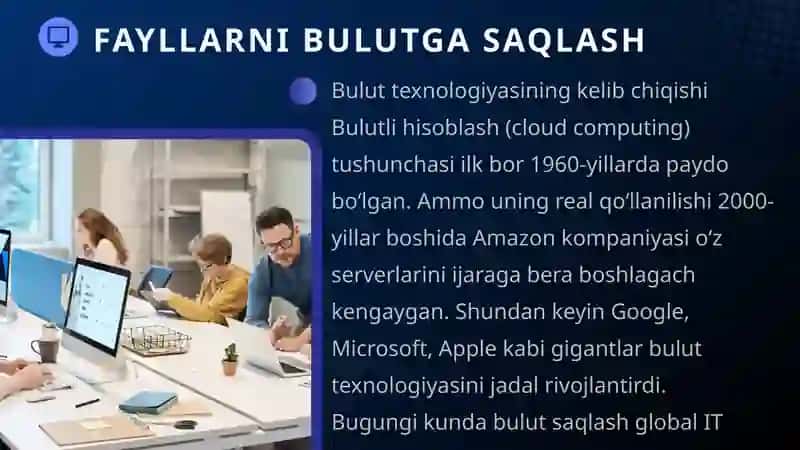 Fayillarni bulutga saqlash 3