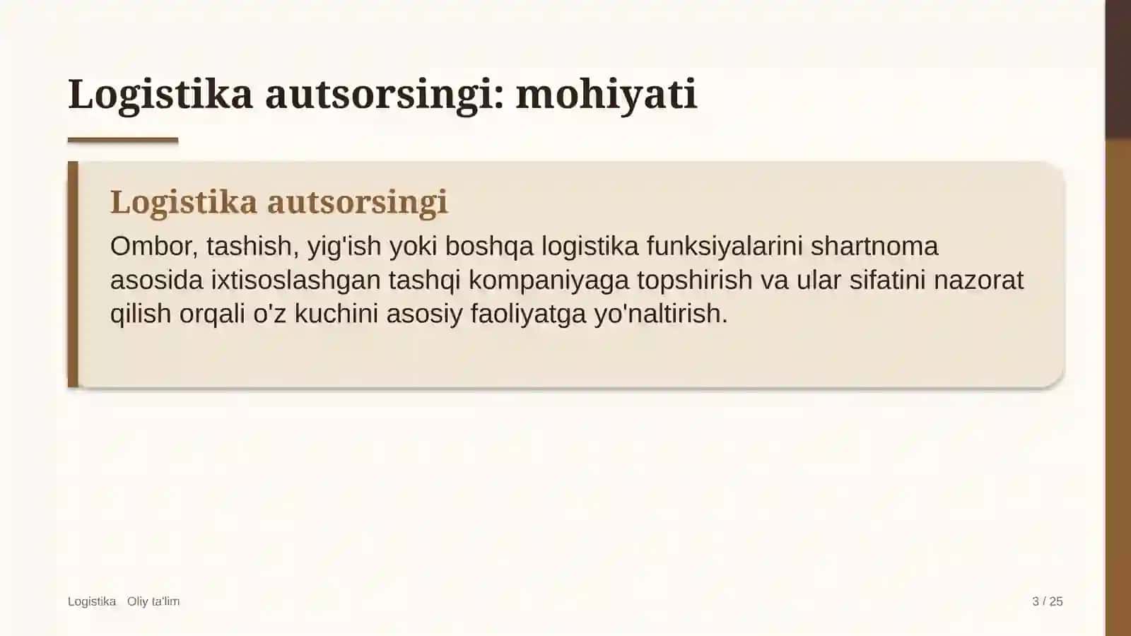 Magistral elektr tarmoqlarida logistika autsorsingi 3