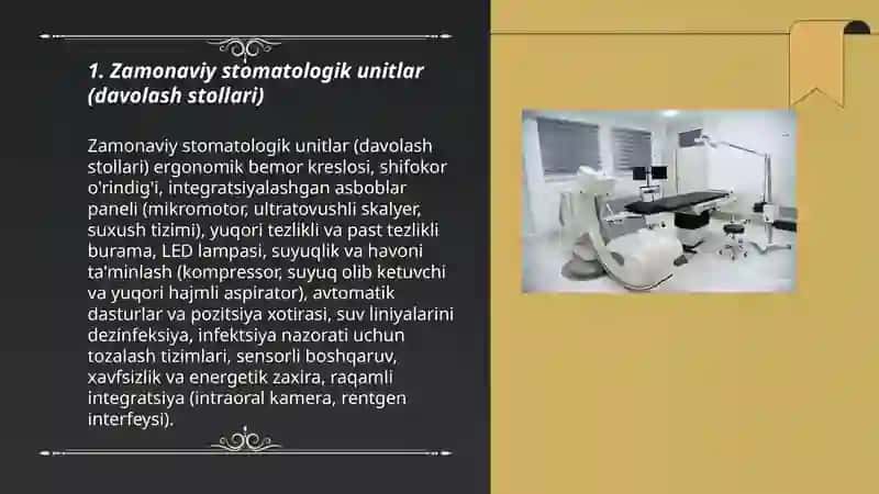 ZAMONAVIY STOMATOLOGIK QURULMALAR TURLARI 3