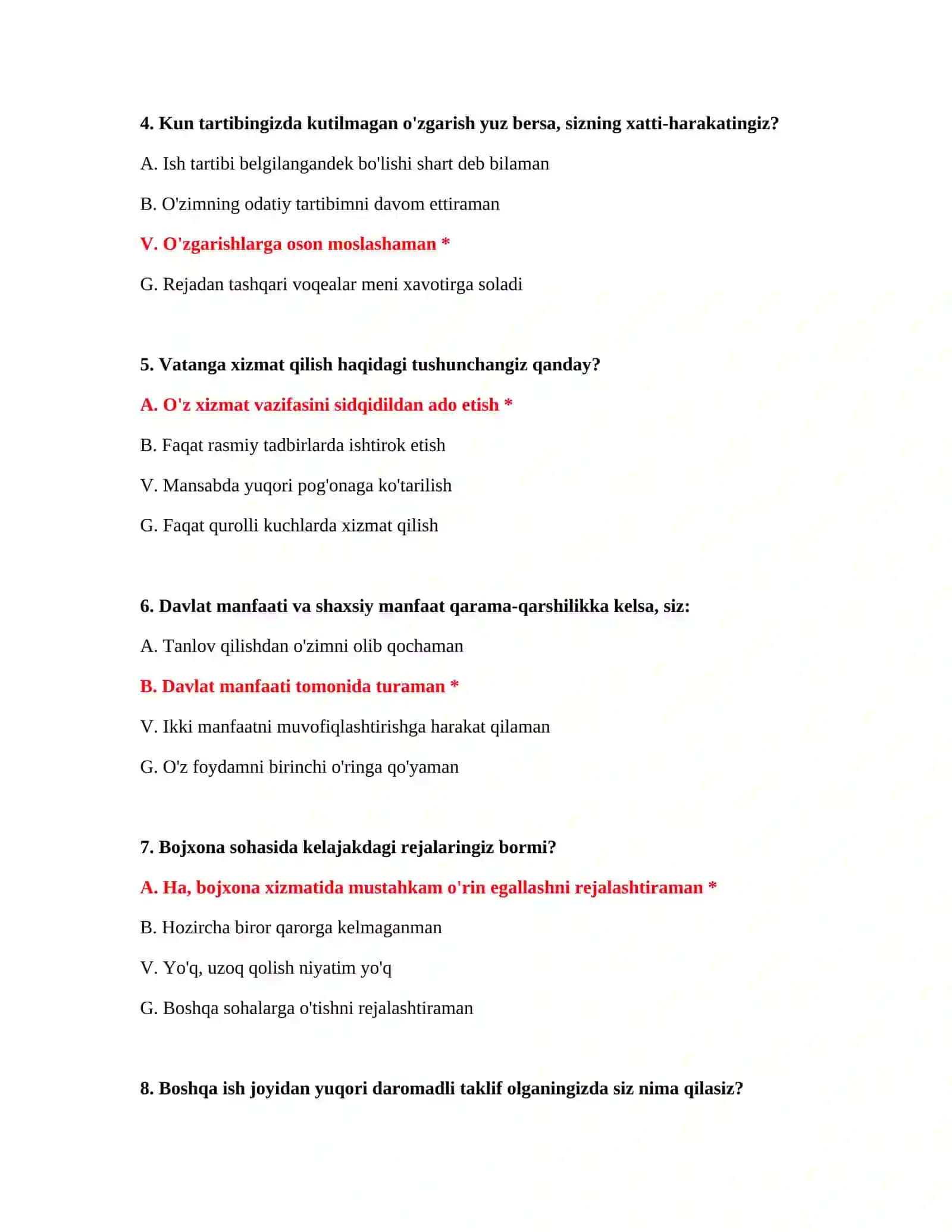 Bojxona ishi 200 ta test 3