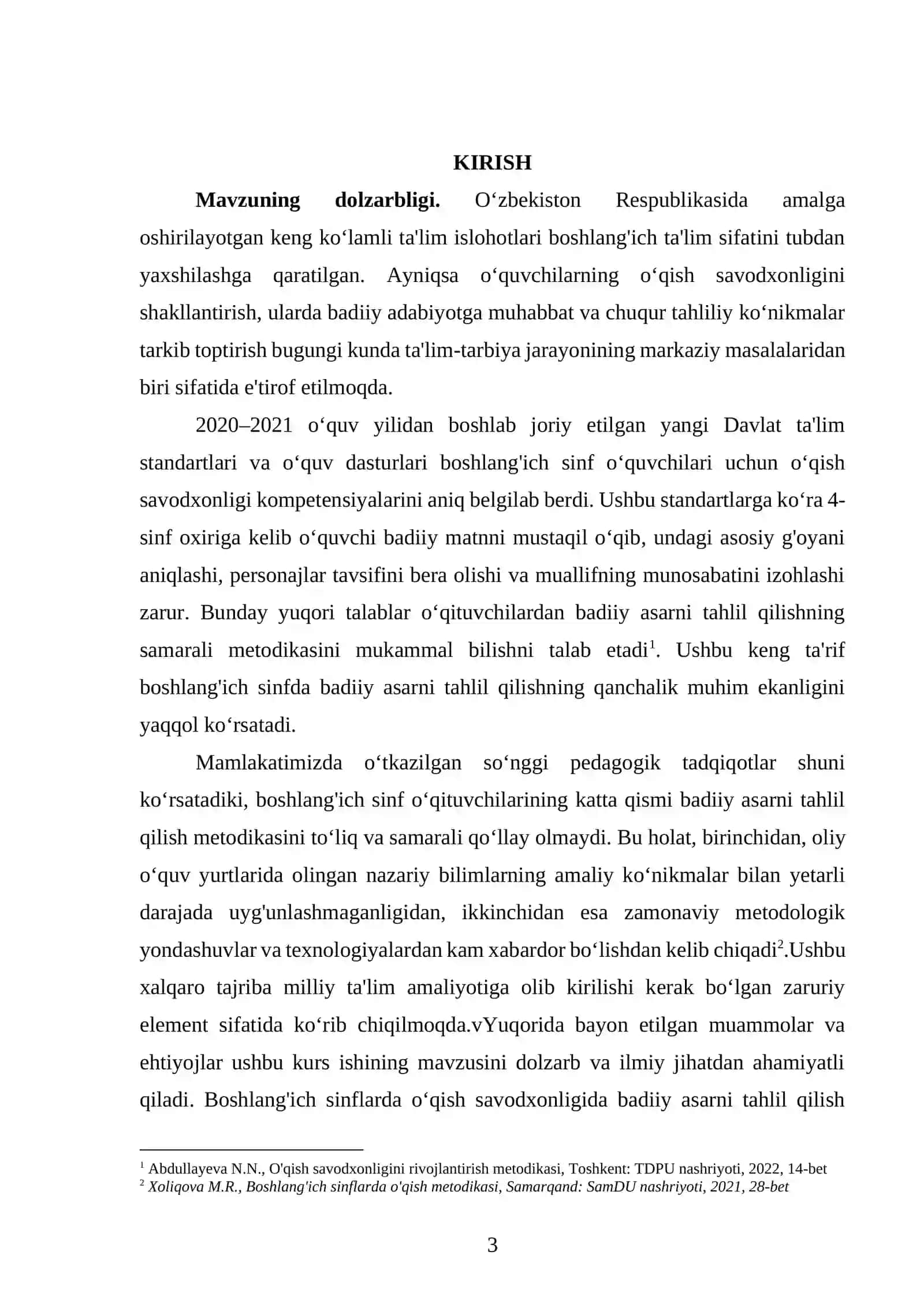 Boshlang'ich sinflarda o'qish savodxonligida badiiy asarni tahlil qilish 3