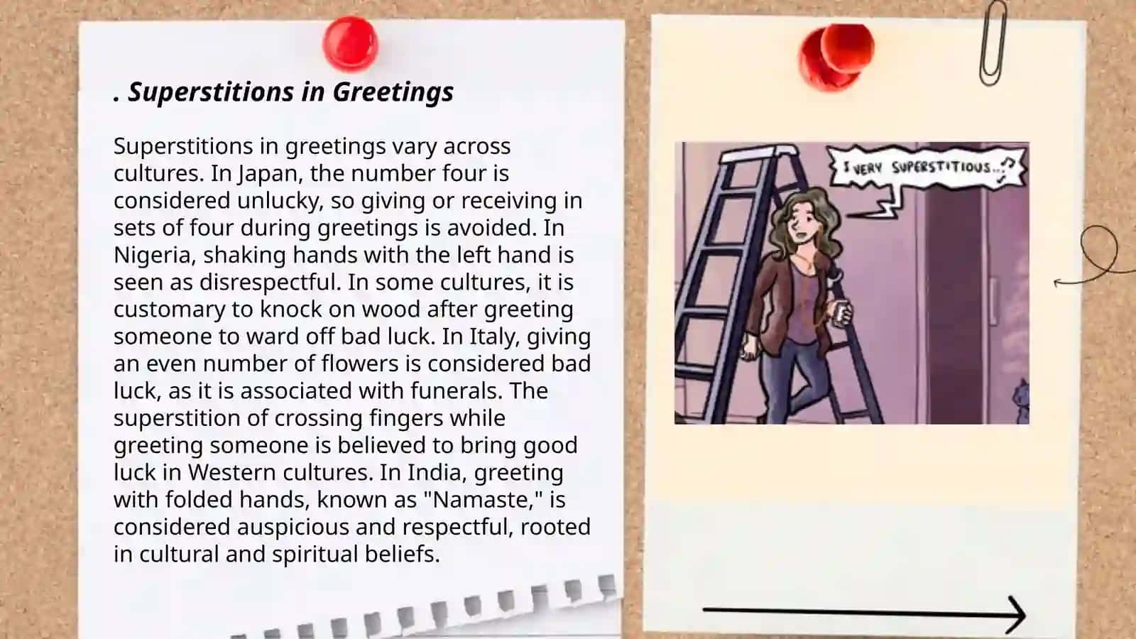 Extralinguistic issues in cross-cultural communication: superstition 3