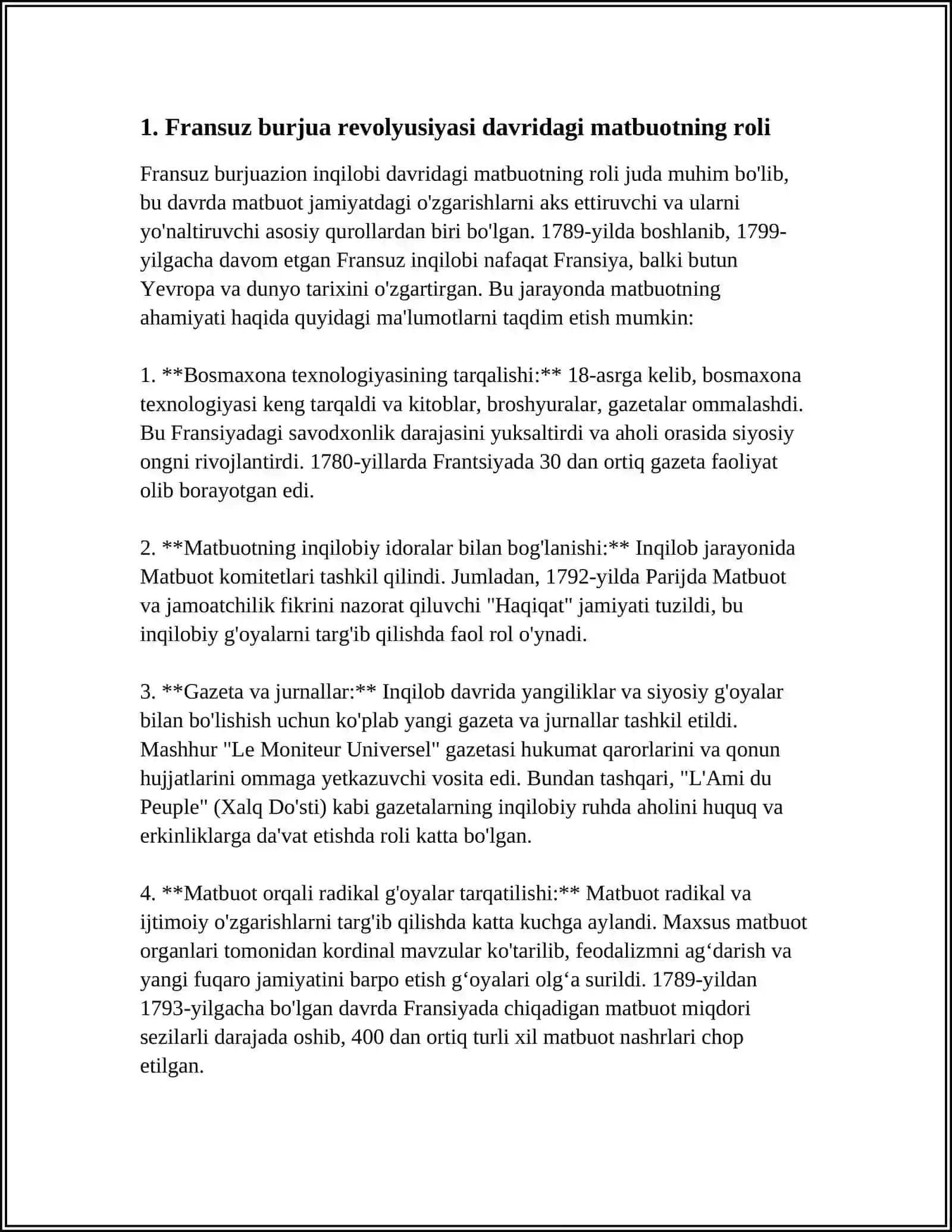 FRANSUZ BURJUA REVOLYUSIYASI DAVRI MATBUOTI 3