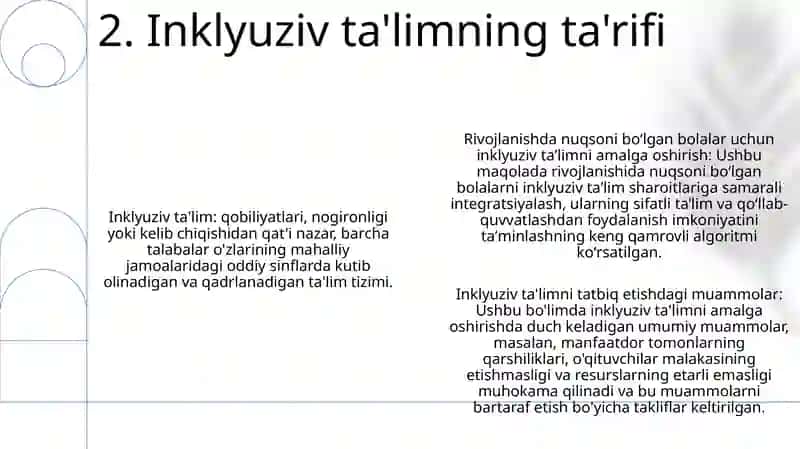 Rivojlanish Muammolari Bõlgan Bolalar Uchun Inkyuiziv Ta'Limni Keng Ta'Limiy Amaliyotga Joriy Etish Algoritmlari 3