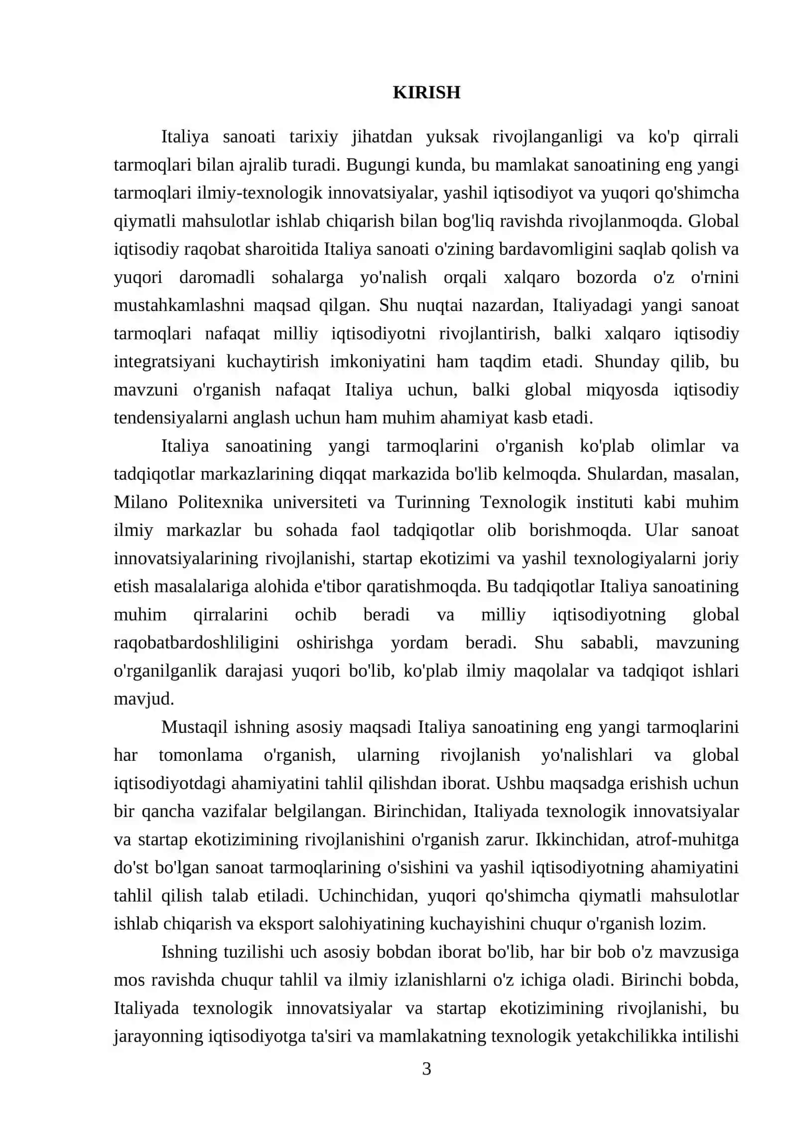 Italiya sanoatining eng yangi tarmoqlari 3