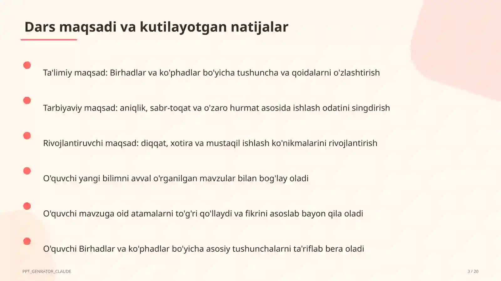 Birhadlar va ko'phadlar (7-sinf) 3