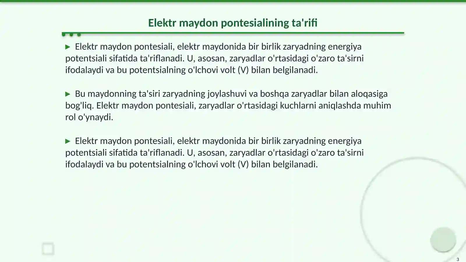 Elektr maydon pontesiali 3