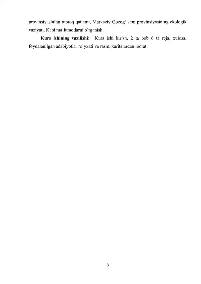 Markaziy Qozogʻiston provinsiyasiga umumiy geografik tavsiy 3