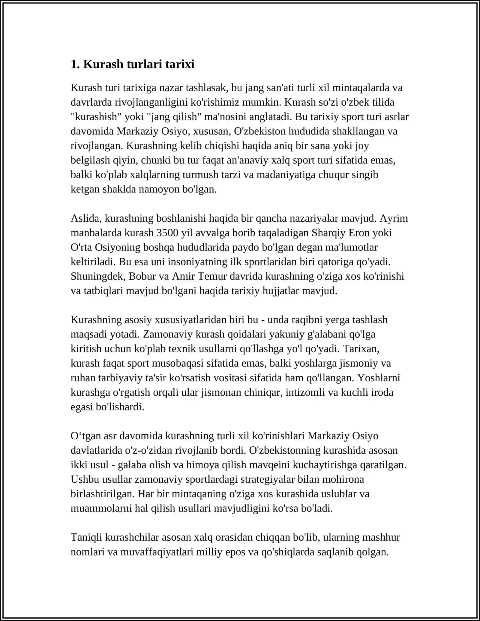 KURASH TURLARI VA UNI OʻQITISH METODIKASI FANINING MAQSADI HAMDA VAZIFALARI 3