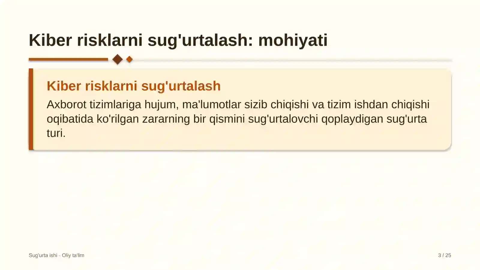 yuqori tezlikdagi temir yo'l qatnovida kiber risklarni sug'urtalash 3385 3