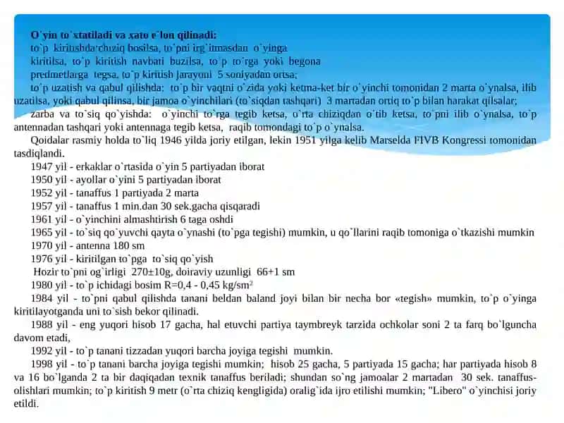 Voleybolo`yininingdastlabkiqoidalari 3