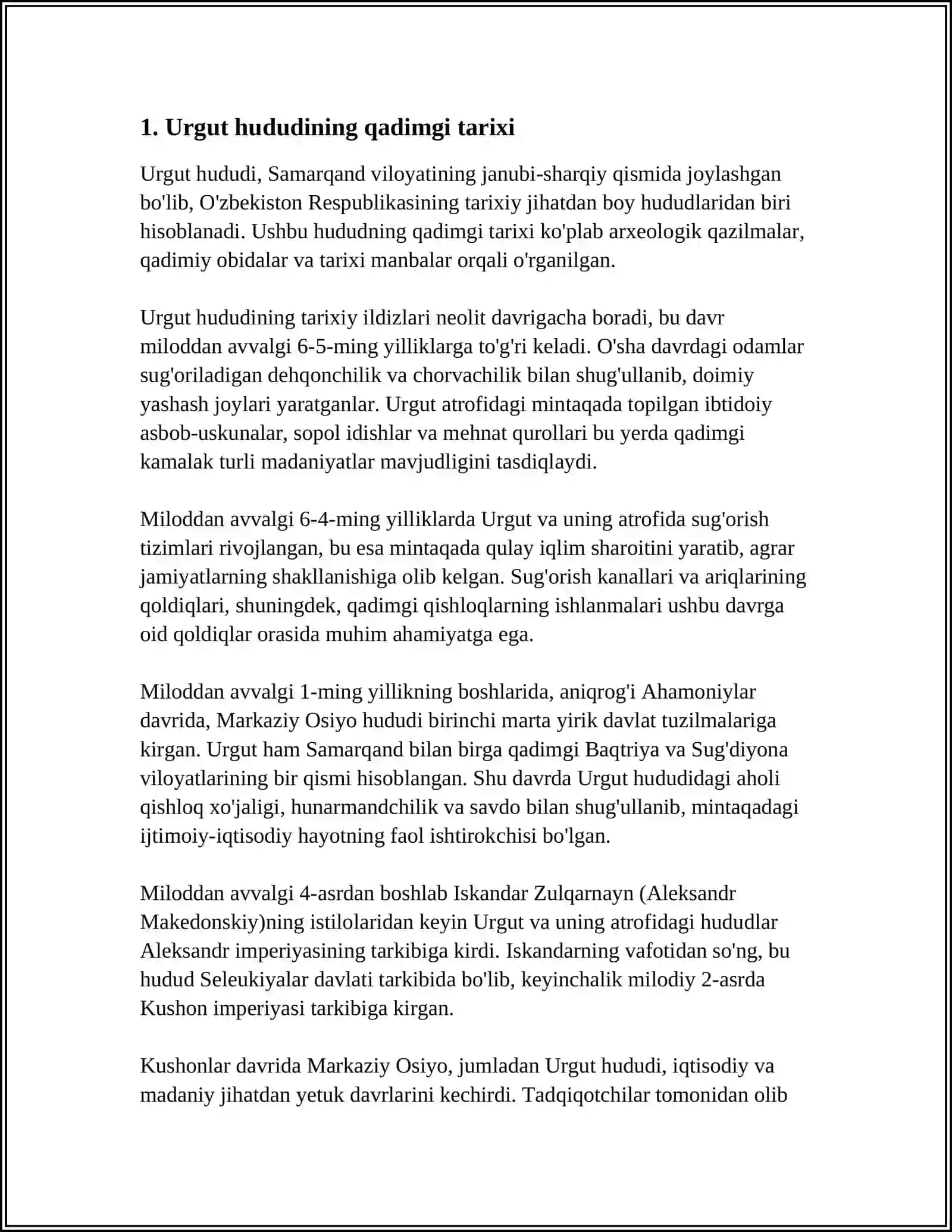 URGUT TARIXI 3