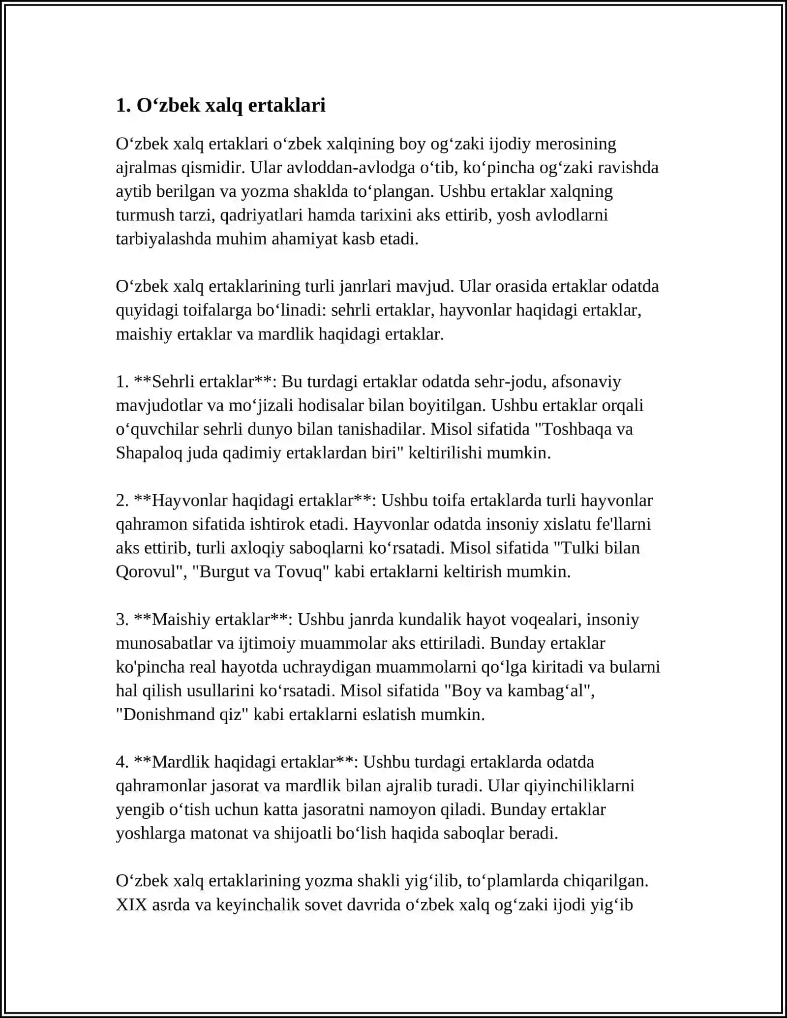20-ASR OʻZBEK FOLKLORSHUNOSLIGI ANTALOGIYASINI OʻRGANISH 3