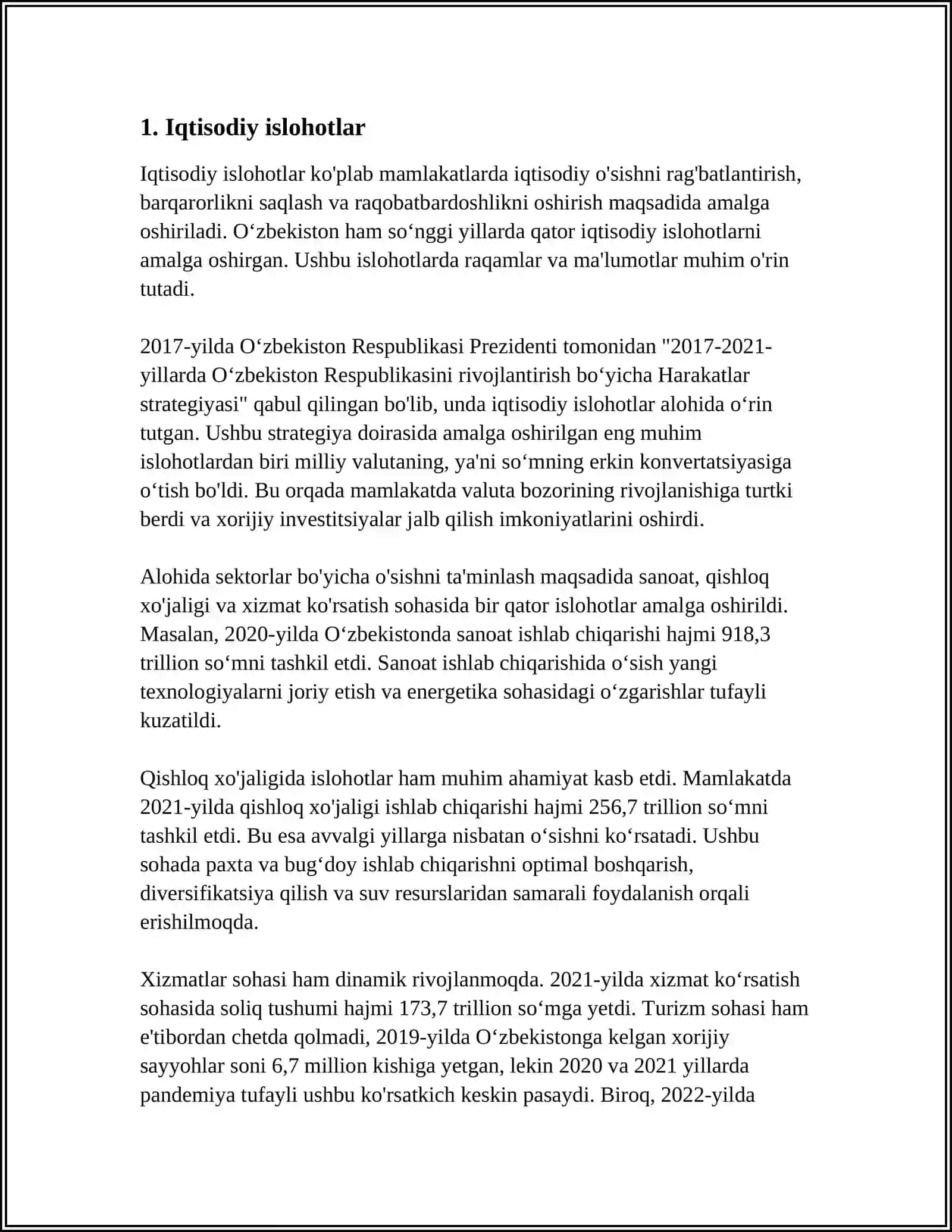 MUSTAQILLIK YILLARIDA DAVLAT BOSHQARUVI TIZIMIDA AMALGA OSHIRILGAN ISLOHOTLAR 3