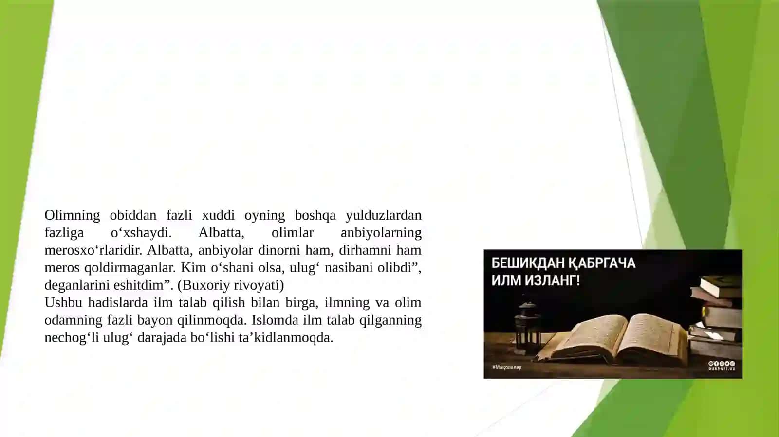 BESHIKDAN QABRGACHA ILM IZLA 3