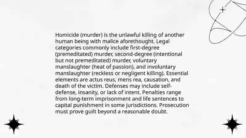 Crimes against life and health 3