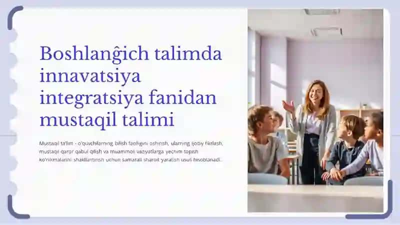 Boshlang'ich ta'limda innovatsiyalarga kirish 3