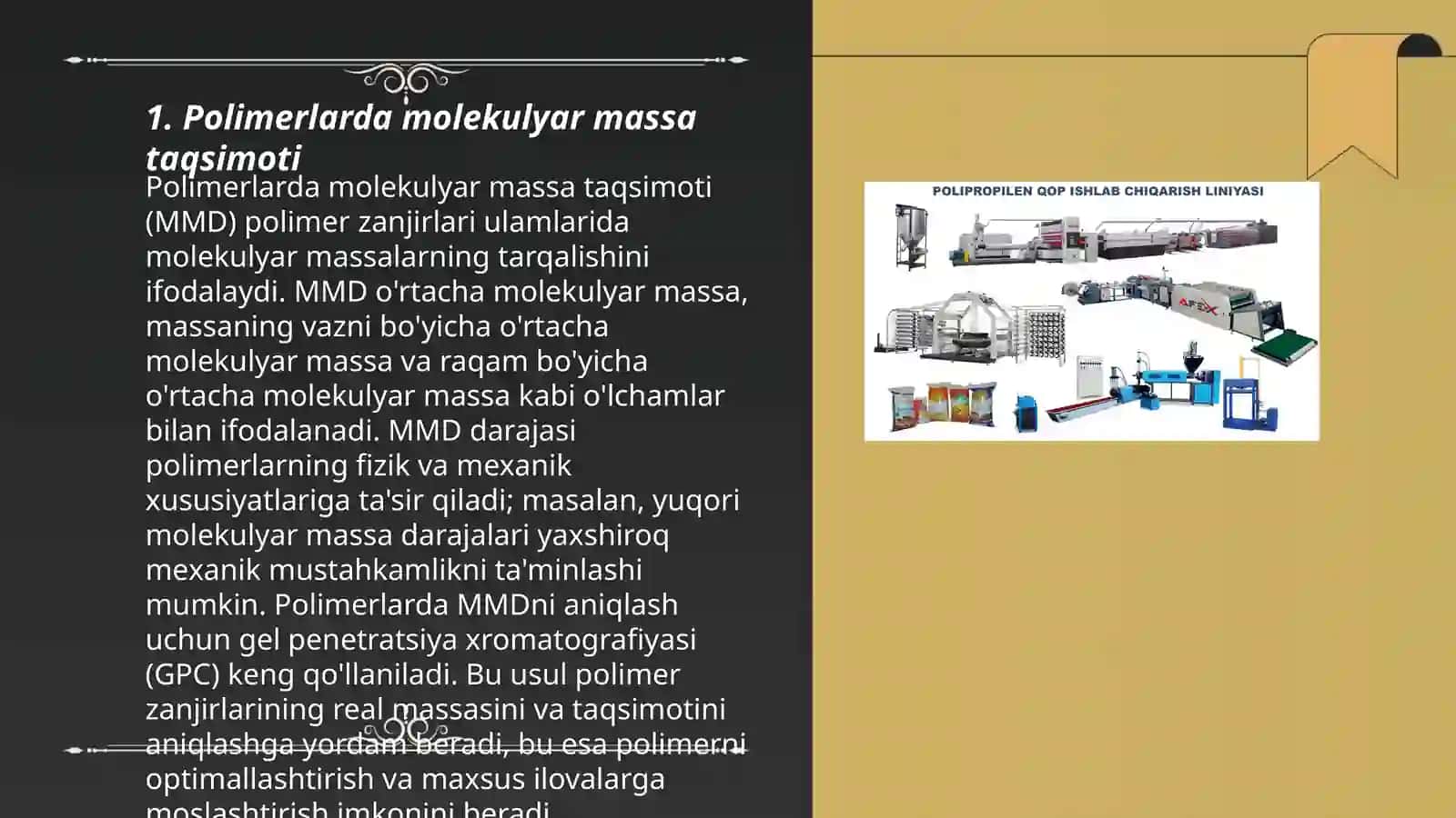 Polimerlarning polidispresligini aniqlash 3